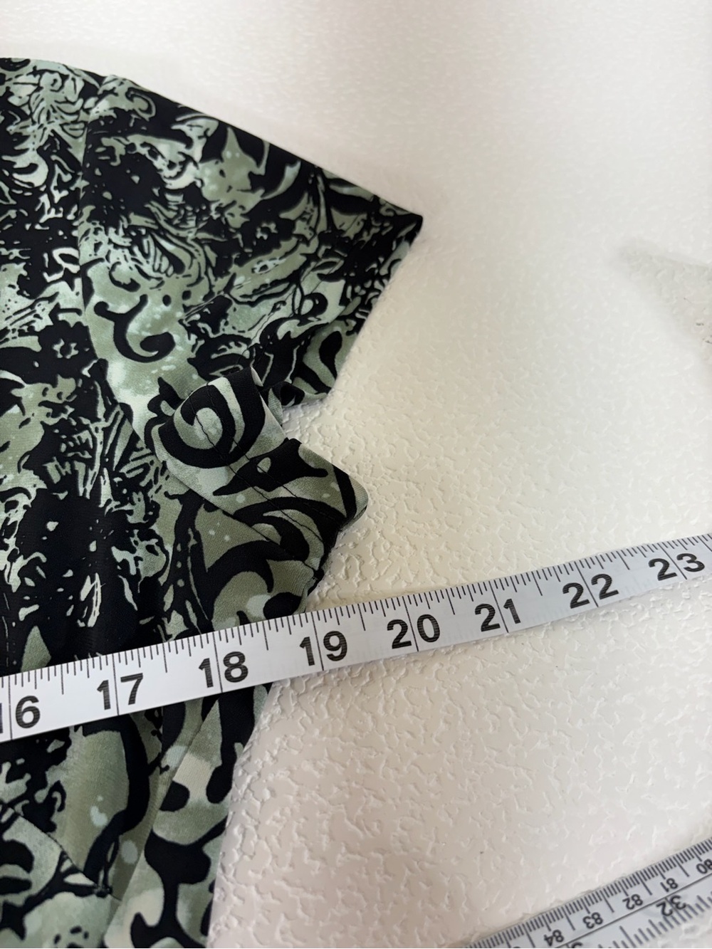 connected apparel Mint Green and Black Patterned Wrap-Style Midi Dress 3977 - Picture 9 of 11